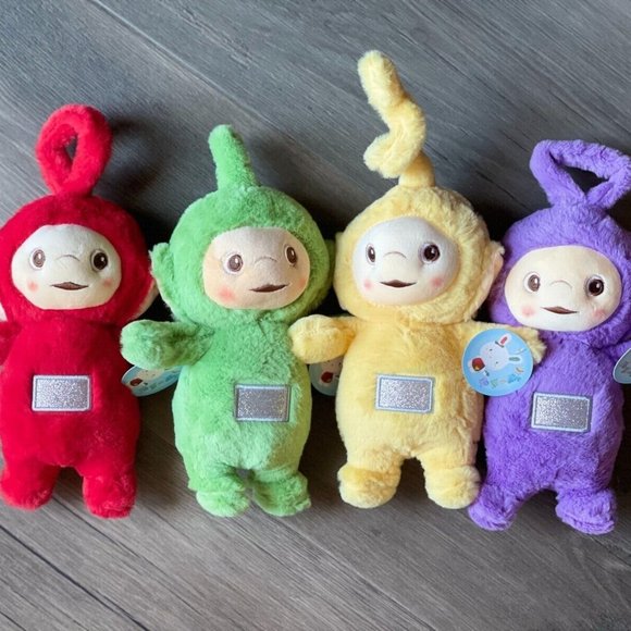 Teletubbies Tinky Winky Dipsy Laa La Talking Plush Purple Yellow Green Playskool - Foto 11